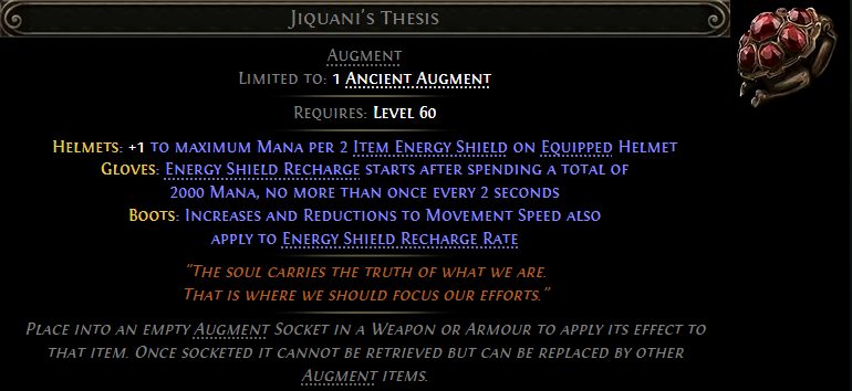 MMOJUGG Path of Exile 2 Jiquani's Thesis Details View of Item Function and Use